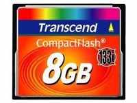Transcend TS8GCF133, 8 GB Transcend Standard Compact Flash TypI 133x Bulk, Art#