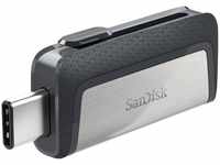 SanDisk SDDDC2-128G-G46, 128 GB SanDisk Ultra Dual Drive silber USB 3.0 und Typ C,