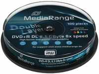 MediaRange MR468, MediaRange DVD+R 8.5GB 10pcs Spindel DL Inkjet Full Surface, Art#