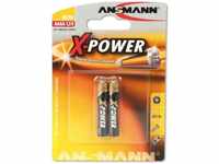 ANSMANN 1510-0005, ANSMANN X-Power LR8 Alkaline AAAA Mini Batterie 1.5 V 2er Pack,