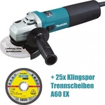 Makita 9565HRZ, Makita Winkelschleifer 9565HRZ (blau/schwarz, 1.100 Watt)
