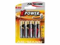 ANSMANN 5015663, ANSMANN X-Power LR6 Alkaline AA Mignon Batterie 1.5 V 4er...