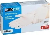 Hygostar 27060, HYGOSTAR unisex Einmalhandschuhe SAFE PREMIUM wei&szlig; Gr&ouml;&szlig;e S 100 St.