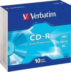 Verbatim 43415, Verbatim CD-R 700 MB 10er Slimcase (43415)