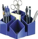 HAN 17450-14, HAN Stiftehalter SCALA blau Polystyrol 4 F&auml;cher 12,5 x 12,5 x 10,0 cm