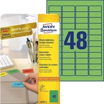 Avery Zweckform L6040-20, AVERY Zweckform 960 Etiketten L6040-20 gr&uuml;n 45,7 x...