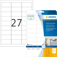 Herma 4864, Herma 4864 wetterfest Folie Inkjet-Etiketten 6.35x2.96 cm (10 Blatt (270