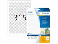 Herma 4385, Herma 4385 rund Universal-Etiketten 1x1 cm (25 Blatt (7875...