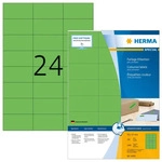 Herma 4409, Herma 4409 gr&uuml;n Universal-Etiketten 7.0x3.7 cm (100 Blatt (2400