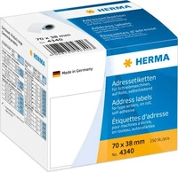 Herma 4340, Herma 4340 Adressetiketten auf Rollen 7.0x3.8 cm (250 St&uuml;ck)