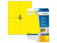 Herma 8032, Herma 8032 strapazierfähig gelb Signal-Schilder 10.5x14.8 cm (25 Blatt