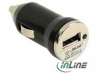 InLine 31502K, InLine USB KFZ Ladegerät Stromadapter, , 12/24VDC -> 5V DC/1A,...