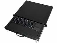Aixcase AIX-19K1UKDETP-B, Aixcase 48.3cm Tastaturschublade 1HE DE USB Touchpad