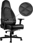 noblechairs NBL-ICN-PU-BLA, noblechairs ICON Gaming Stuhl - schwarz/schwarz