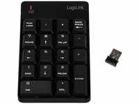 LogiLink ID0120, LogiLink Wireless Keypad USB Deutsch schwarz (kabellos), Art#