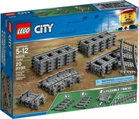 LEGO 60205, LEGO City 60205 Schienen, 20 St&uuml;ck, Erweiterungsset f&uuml;r Kinder