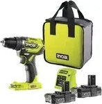 RYOBI 5133003733, Ryobi ONE+ Akku-Bohrschrauber R18DD5-220S, 18Volt (gr&uuml;n/schwarz,