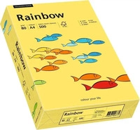 Rainbow 88042343, Rainbow Kopierpapier COLOURED PAPER gelb DIN A4 80 g/qm 500 Blatt