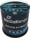MediaRange MR470, MediaRange DVD+R 8,5GB DL 8x(100) DVD DL Cake, Kapazit&auml;t: 8,5GB
