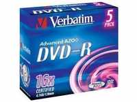 Verbatim 43519, Verbatim DVD-R 4.7 GB 5er Jewelcase (43519), Art# 7768647