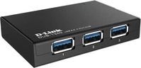 D-Link DUB-1340/E, D-Link DUB-1340/E 4-port USB 3.0 extern mit Netzteil schwarz