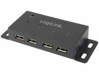 LogiLink UA0141A, LogiLink USB 2.0 Hub 4-Port Metall, Art# 8633377