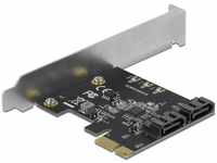 Delock 90431, Delock 2 Port SATA PCI Express Karte - Low Profile Formfaktor,...