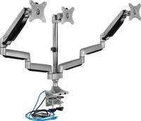 ICY BOX 60391, ICY BOX IB-MS505-TI Monitorstaender mit Tischhalterung fuer drei