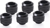 Alphacool 1017626, Alphacool Eiszapfen PRO 13mm HardTube Fitting G1/4, Sixpack,