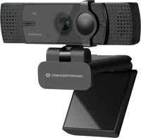 Conceptronic AMDIS07B, Conceptronic Webcam AMDIS 4K Ultra-HD AF-Webcam+2 Microph.sw