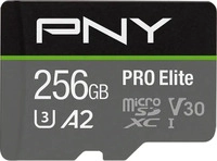 PNY P-SDU256V32100PRO-GE, 256GB PNY Micro SD Card PRO Elite XC Class 10 UHS-I U3 A2