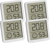 TFA 30.5053.02.04, TFA 4er-Set Thermo-Hygrometer wei&szlig;, 4 St.