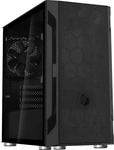 Silverstone SST-FAH1MB-G, Silverstone Fara H1M, schwarz, mit Sichtfenster, ohne