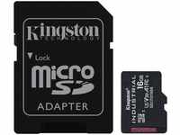 Kingston SDCIT2/16GB, 16GB Kingston Industrial microSDHC C10 A1 pSLC Card + SD