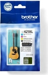 Brother LC-421XLVAL, Brother LC421XL - 4er-Pack - XL - Schwarz, Gelb, Cyan, Magenta -