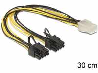 Delock 83433, Delock PCI Express 2x 8 Pin Stromverbindungskabel für 1x 6 Pin