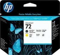 HP C9384A, HP Druckkopf Nr.72 C9384A schwarz matt, gelb