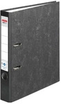 Herlitz 5141809, Herlitz Ordner maX.file nature A4 5cm sw Wolkenmarmorbezug