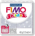 FIMO 8030-812, FIMO kids Modelliermasse, ofenh&auml;rtend, glitter-silber, 42 g