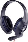 Gembird GHS-05-B, Gembird Gaming-Headset Lautst&auml;rkereg, blau-schwarz, 3,5 mm