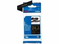 Brother TZER354, Brother P-Touch 24mm black/gold ribbon tape, Art# 9004957