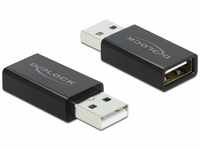 Delock 66529, Delock USB Datenblocker, Adapter Typ-A Stecker zu Typ-A Buchse (2...