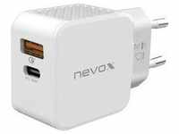 Nevox 2009, nevox USB PD Type C + USB QC 3.0 Ladegerät 30 Watt weiß, Art#...
