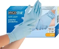 Hygostar 2700, HYGOSTAR unisex Einmalhandschuhe SAFE LIGHT blau Gr&ouml;&szlig;e XL 100...