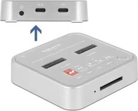 Delock 64138, Delock Dockingstation f&uuml;r 1 x M.2 NVMe SSD + 1 x M.2 SATA SSD