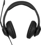 Targus AEH102GL, TARGUS AEH102GL STEREO HEADSET schwarz kabelgebunden verstellbar