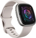 fitbit FB521SRWT, Fitbit Sense 2, lunar white - platinum