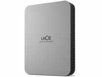 LaCie STLP5000400, 5TB LACIE Mobile Drive HDD USB-C 6,35cm 2,5Zoll Moon Silver mit