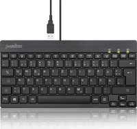 Perixx PERIBOARD-426, Perixx Periboard-426 Mini USB Deutsch schwarz (kabelgebunden)