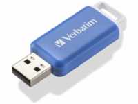 Verbatim 49455, 64GB Verbatim 2.0 Stick DataBar, blau Typ-A, (R) 12MB/s, (W)...